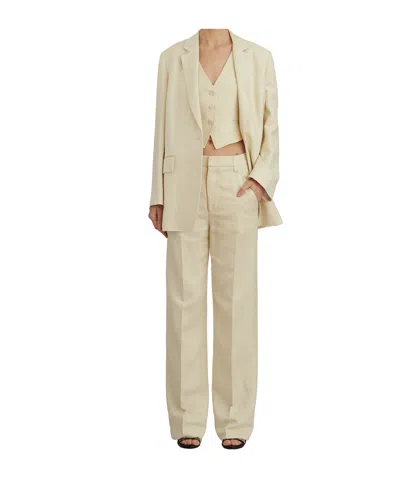 Dondup Blazer With Belt In Neutral