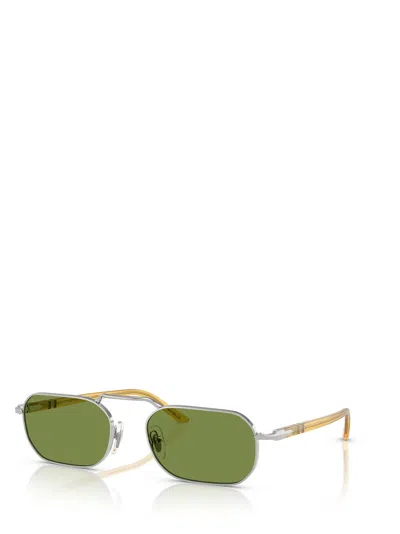 Persol Rectangular Frame Sunglasses In Green