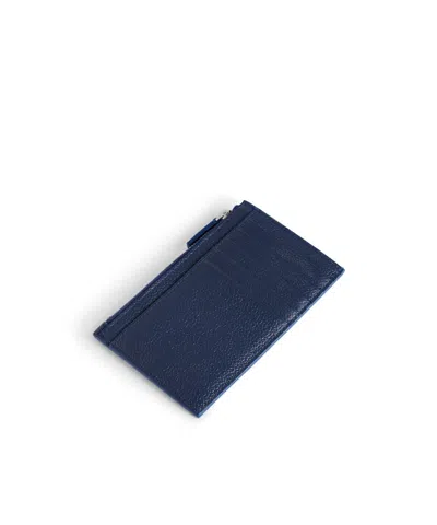 Balenciaga Men's Cash Long Coin And Card Holder Large  In Navy/burgundy