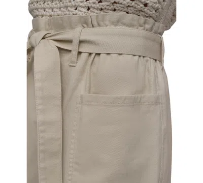 Dkny Jeans Women's Cotton Belted Paperbag-waist Shorts