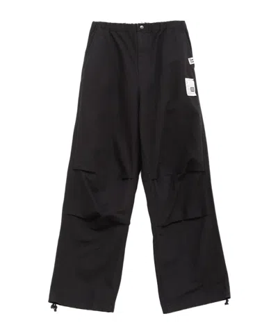 Miharayasuhiro Patch-pocket Ripstop Trousers In Black