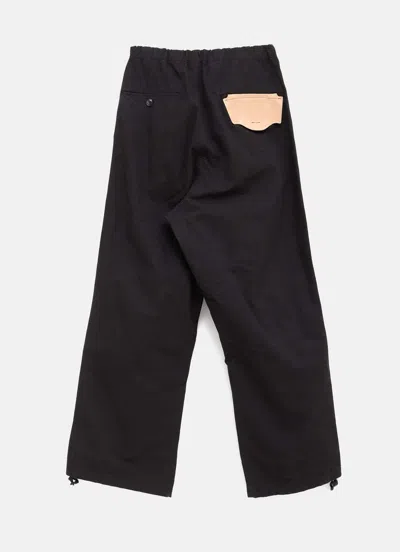 Miharayasuhiro Patch-pocket Ripstop Trousers In Black