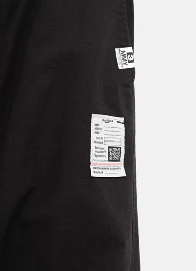 Miharayasuhiro Patch-pocket Ripstop Trousers In Black