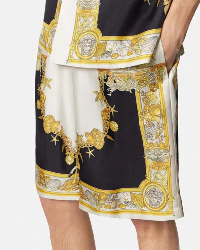 Versace Coral Theatre Print Bermuda Shorts