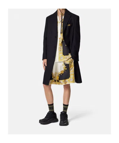 Versace Coral Theatre Print Bermuda Shorts