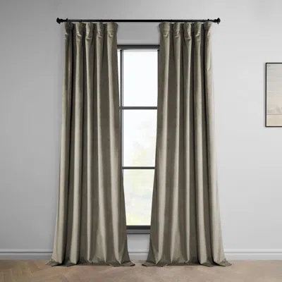 Half Price Drapes Pillow White Heritage Plush Velvet Room Darkening Curtain