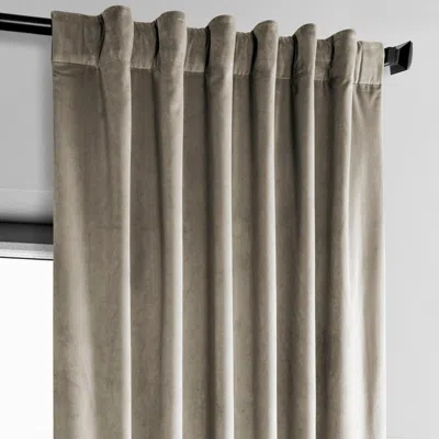 Half Price Drapes Pillow White Heritage Plush Velvet Room Darkening Curtain