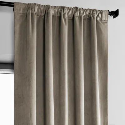 Half Price Drapes Pillow White Heritage Plush Velvet Room Darkening Curtain