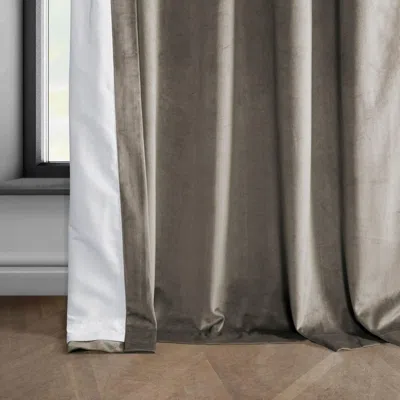 Half Price Drapes Pillow White Heritage Plush Velvet Room Darkening Curtain