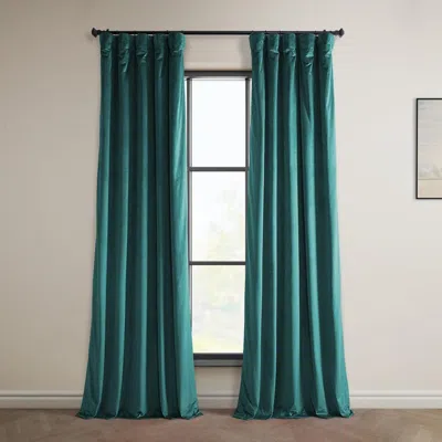 Half Price Drapes Pillow White Heritage Plush Velvet Room Darkening Curtain