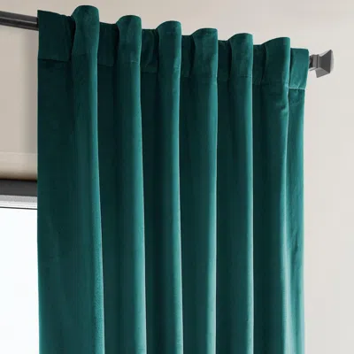 Half Price Drapes Pillow White Heritage Plush Velvet Room Darkening Curtain
