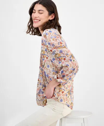 Tommy Hilfiger Women's Floral Pintuck Blouse