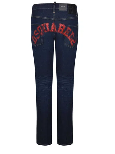 Dsquared2 Straight-leg Pants With Five Pockets In Blue