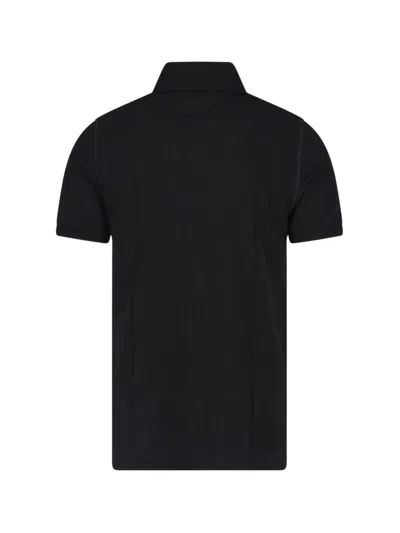 Dolce & Gabbana Dark Gray Logo Plaque Cotton Men Polo Shirt T-shirt In Black