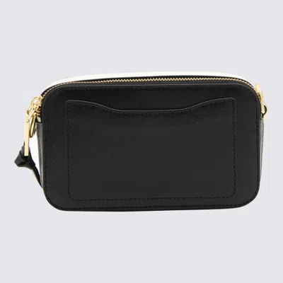 Marc Jacobs 'the Snapshot' Black Shoulder Bag With Metal Logo At The Front In Black