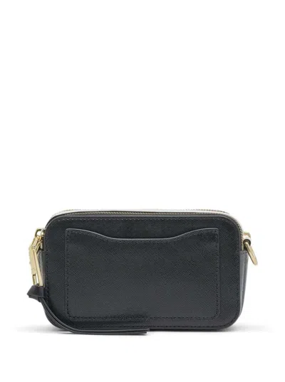 Marc Jacobs 'the Snapshot' Black Shoulder Bag With Metal Logo At The Front In Black