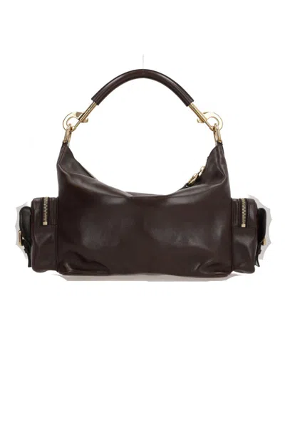 Chloé Chocolate Leather Camera Bag Handbag In Brown