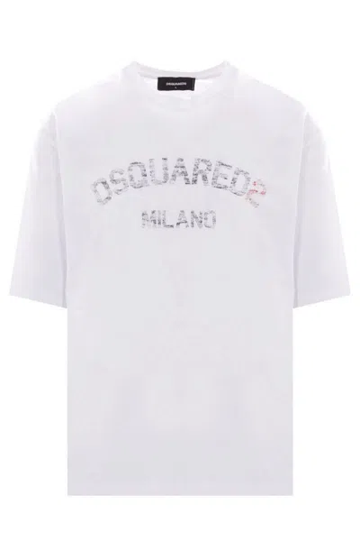 Dsquared2 Dsquared Men Printed T-shirt In White