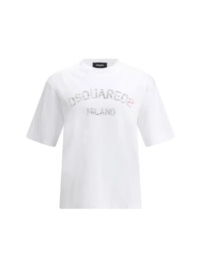 Dsquared2 Dsquared Men Printed T-shirt In White