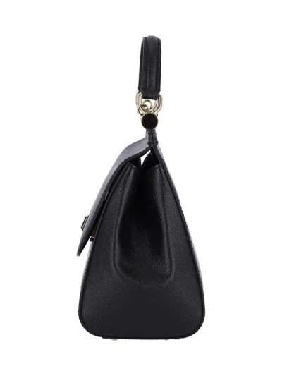 Dolce & Gabbana Sicily Grande Leather Handbag In Black