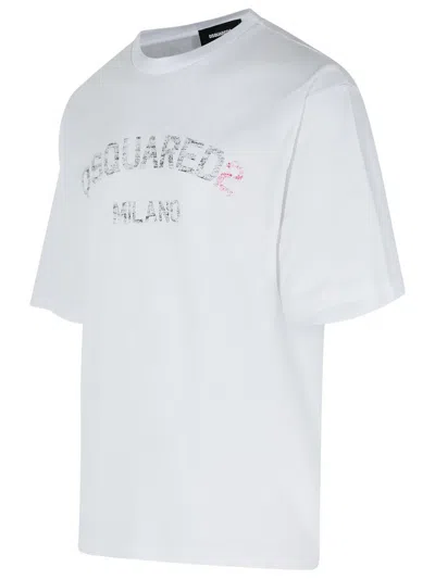 Dsquared2 Dsquared Men Printed T-shirt In White