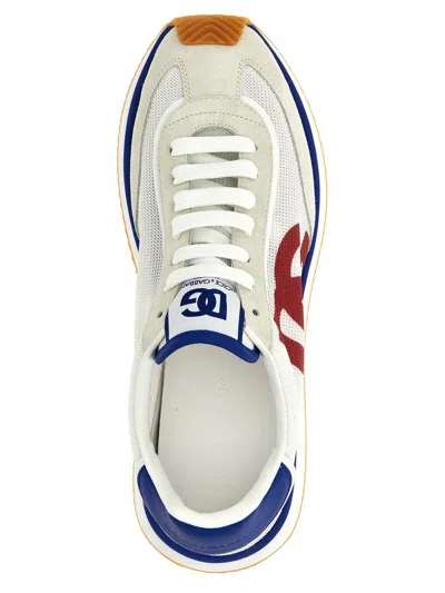 Dolce & Gabbana Logo Lace-up Sneakers In Blue