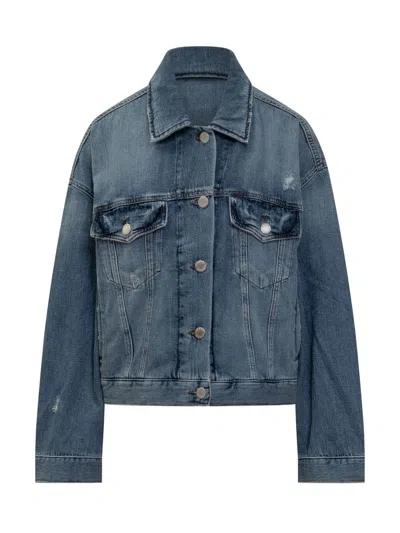 Pinko Veste En Jean Avec Poches Poitrine In Blue