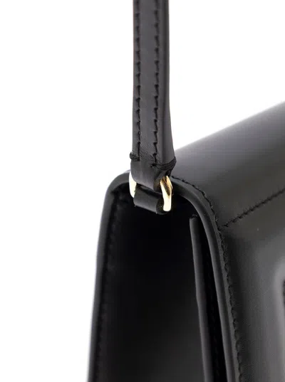 Dolce & Gabbana Women Shoulder Bag With Embossed Logo In Black