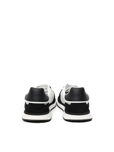 Dolce & Gabbana Low-top Mesh Sneakers With Suede Inserts In Black