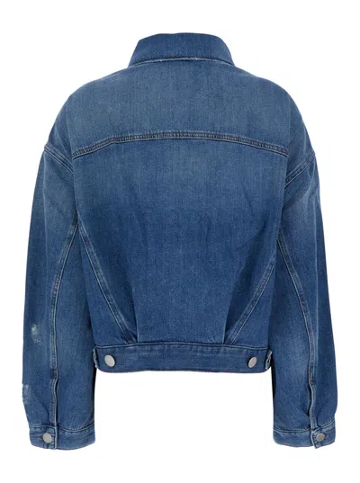Pinko Veste En Jean Avec Poches Poitrine In Blue