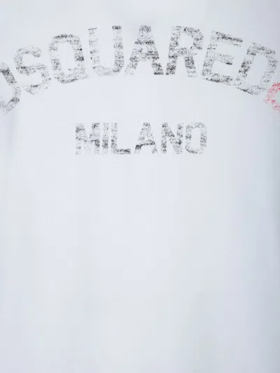 Dsquared2 Dsquared Men Printed T-shirt In White