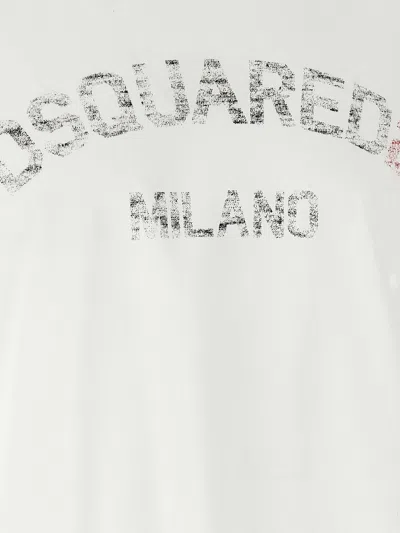 Dsquared2 Dsquared Men Printed T-shirt In White