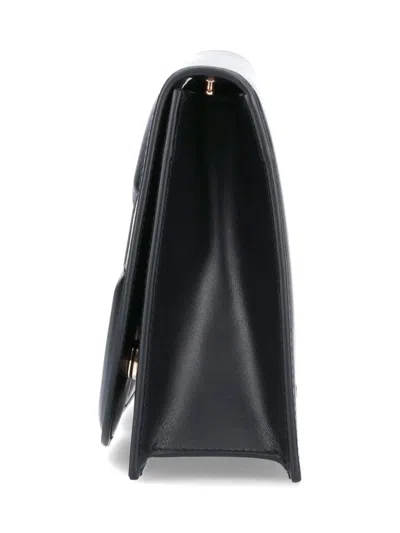 Dolce & Gabbana Women Shoulder Bag With Embossed Logo In Black