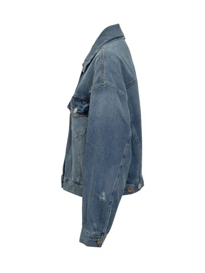 Pinko Veste En Jean Avec Poches Poitrine In Blue