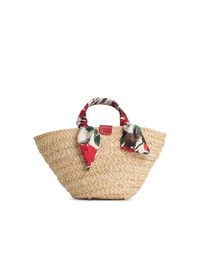 Dolce & Gabbana Beige Raffia Satchel