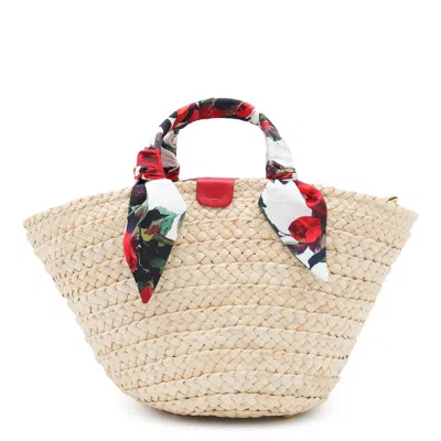 Dolce & Gabbana Beige Raffia Satchel