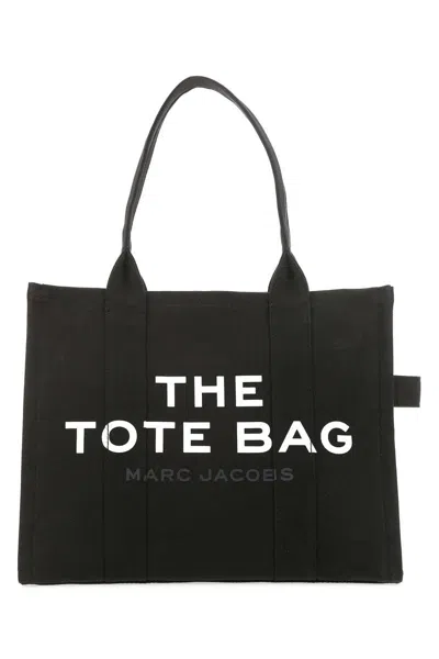 Marc Jacobs The Tote Bag Large Canvas Tote In Black