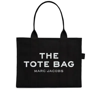 Marc Jacobs The Tote Bag Large Canvas Tote In Black