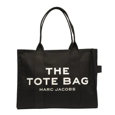 Marc Jacobs The Tote Bag Large Canvas Tote In Black