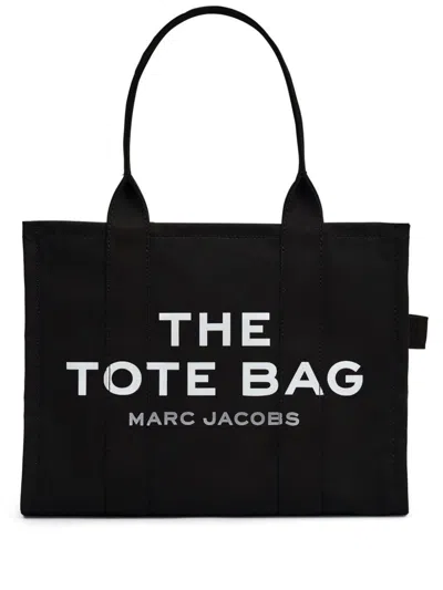 Marc Jacobs The Tote Bag Large Canvas Tote In Black