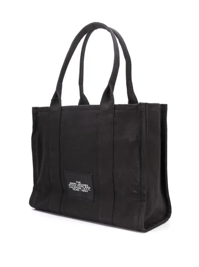 Marc Jacobs The Tote Bag Large Canvas Tote In Black