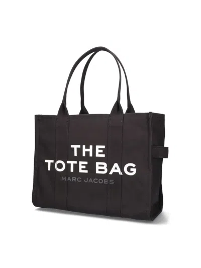 Marc Jacobs The Tote Bag Large Canvas Tote In Black
