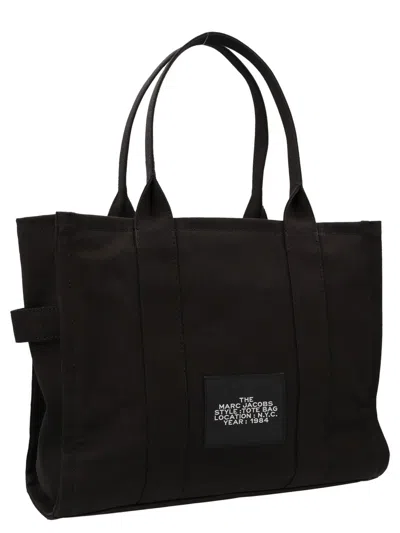 Marc Jacobs The Tote Bag Large Canvas Tote In Black