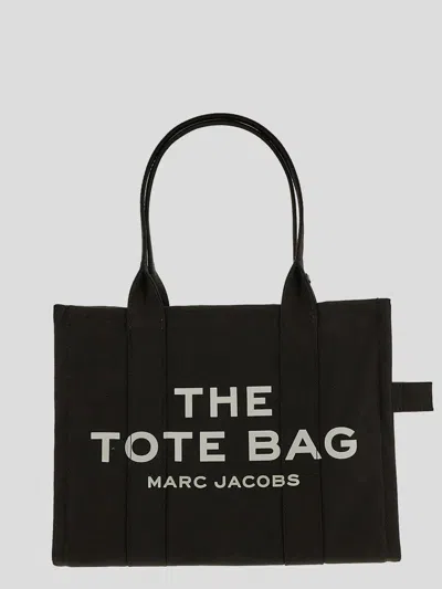 Marc Jacobs The Tote Bag Large Canvas Tote In Black