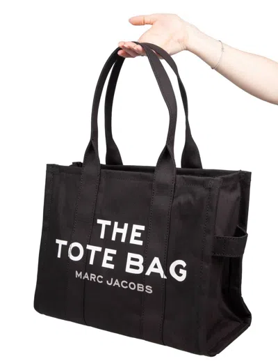 Marc Jacobs The Tote Bag Large Canvas Tote In Black