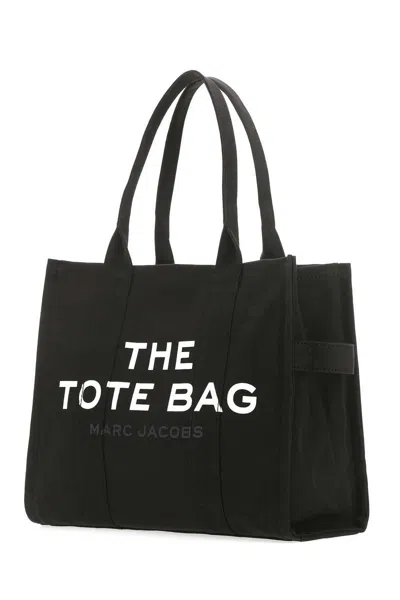 Marc Jacobs The Tote Bag Large Canvas Tote In Black