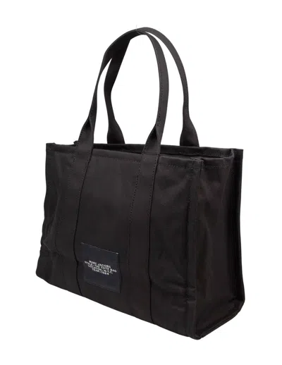 Marc Jacobs The Tote Bag Large Canvas Tote In Black