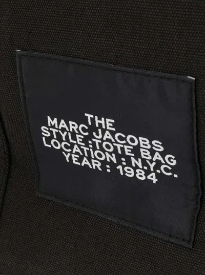 Marc Jacobs The Tote Bag Large Canvas Tote In Black