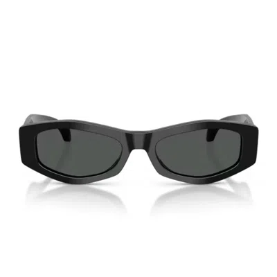 Versace 54mm Irregular Sunglasses In Black