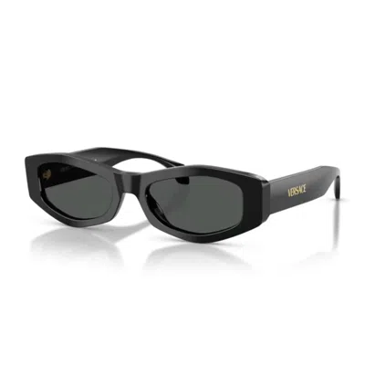 Versace 54mm Irregular Sunglasses In Black